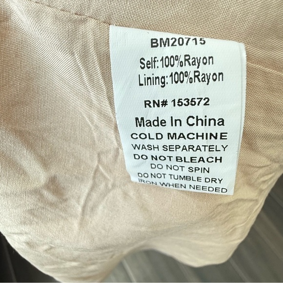 Bohme Brown Floral Praire Puff Sleeve Boho Midi Dress Size M - Picture 13 of 13